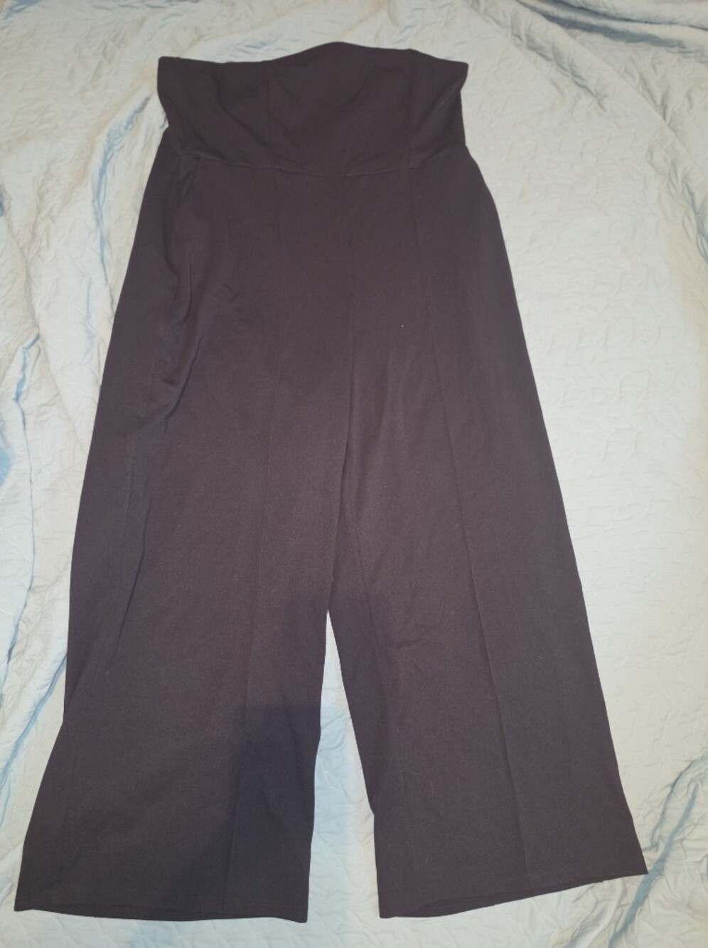 River Island Strapless Wide-Leg Jumpsuit in Black